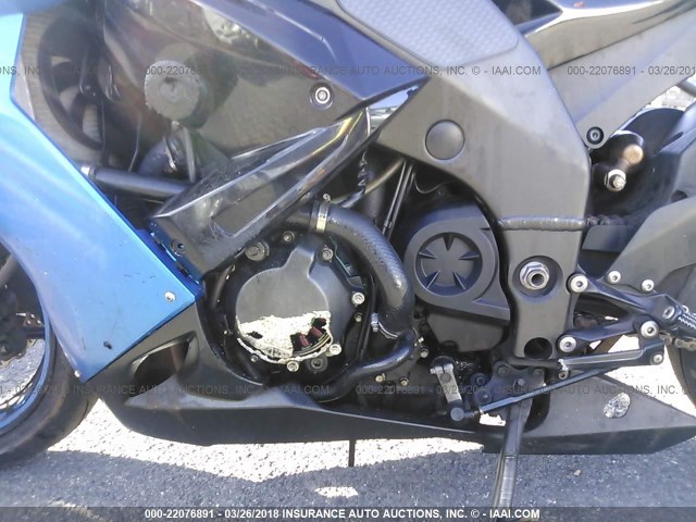 JKAZXCE108A005818 - 2008 KAWASAKI ZX1000 E BLUE photo 9