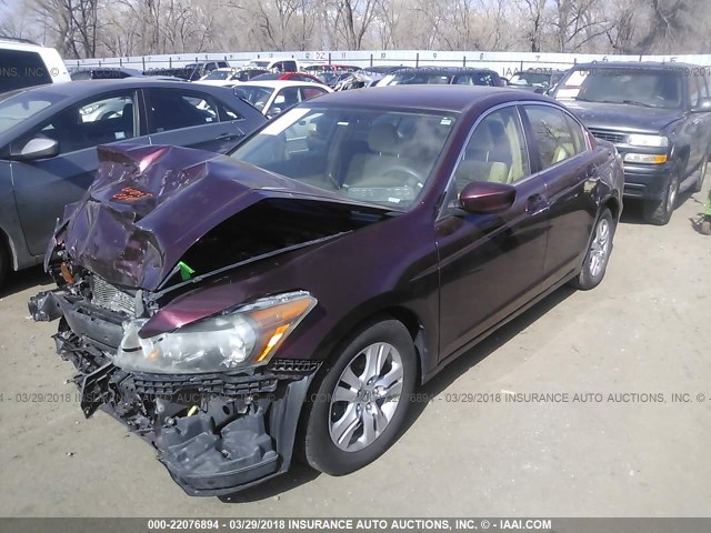 JHMCP26448C067868 - 2008 HONDA ACCORD LXP MAROON photo 2