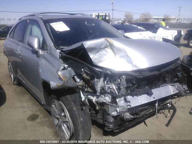 2T2BK1BA3FC316257 - 2015 LEXUS RX 350/BASE/F SPORT SILVER photo 1