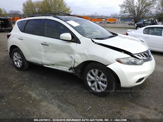 JN8AZ1MU3BW050974 - 2011 NISSAN MURANO S/SL/LE WHITE photo 1