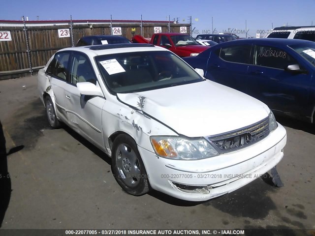 4T1BF28BX3U323604 - 2003 TOYOTA AVALON XL/XLS WHITE photo 1