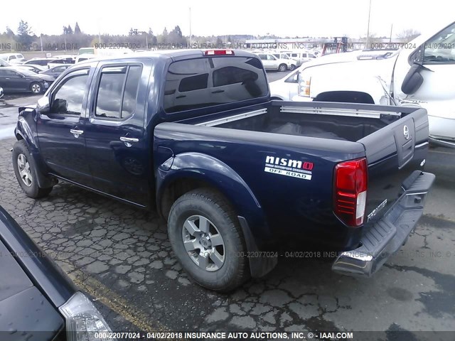 1N6AD07W16C403721 - 2006 NISSAN FRONTIER CREW CAB LE/SE/OFF ROAD BLUE photo 3