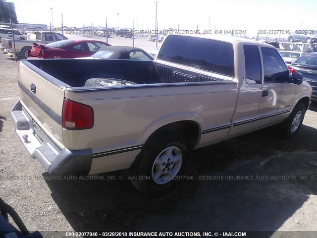 1GCDT19Z9S8133800 - 1995 CHEVROLET S TRUCK S10 BEIGE photo 4