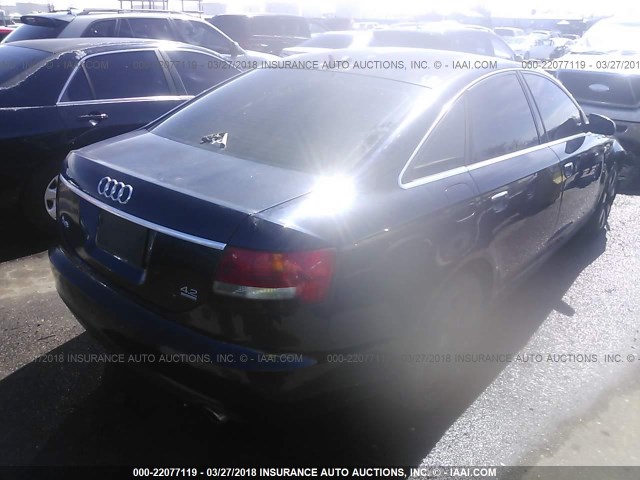 WAUDL94F36N040321 - 2006 AUDI A6 4.2 QUATTRO BLUE photo 4