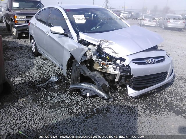 KMHCT4AE3DU344017 - 2013 HYUNDAI ACCENT GLS/GS SILVER photo 1