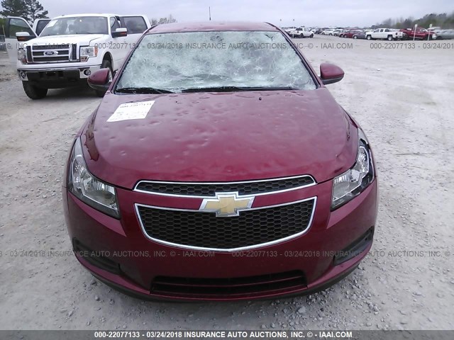 1G1PH5SB4E7195756 - 2014 CHEVROLET CRUZE ECO RED photo 6