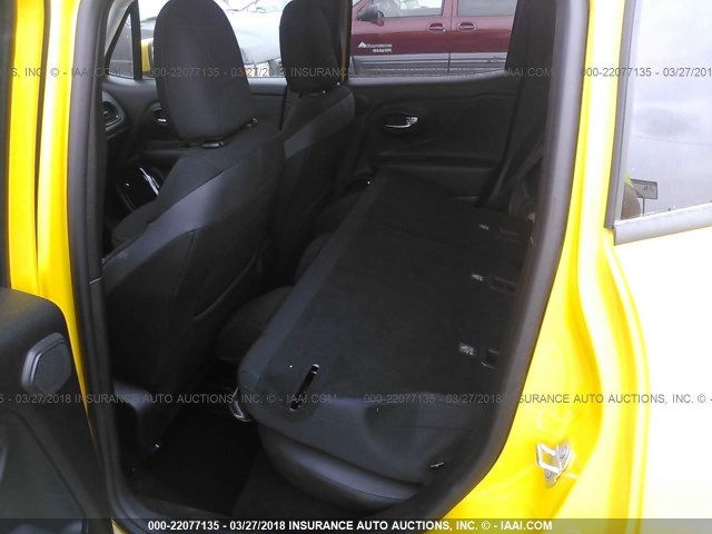 ZACCJABBXHPF54425 - 2017 JEEP RENEGADE LATITUDE YELLOW photo 8