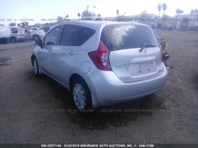 3N1CE2CP9GL380345 - 2016 NISSAN VERSA NOTE S/S PLUS/SV/SL/SR 银色 照片 3