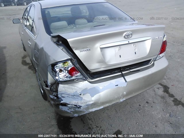 4T1BE32K26U666364 - 2006 TOYOTA CAMRY LE/XLE/SE 金色 照片 6