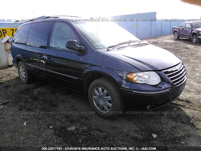 2A8GP64L87R275805 - 2007 CHRYSLER TOWN & COUNTRY LIMITED BLUE photo 1