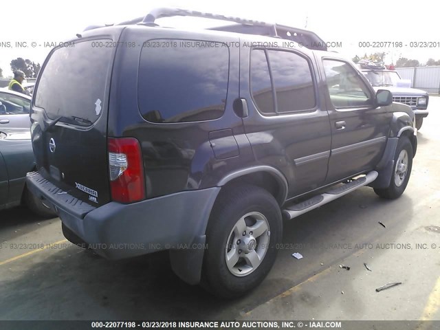 5N1ED28T54C623621 - 2004 NISSAN XTERRA XE/SE 黑色 照片 4