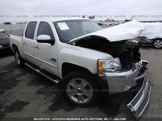 3GCPCSE08DG129888 - 2013 CHEVROLET SILVERADO C1500 LT WHITE photo 1