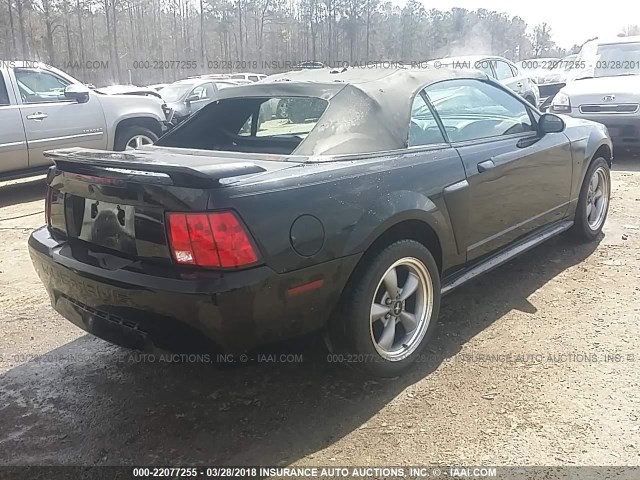 1FAFP45X62F111063 - 2002 FORD MUSTANG GT BLACK photo 4