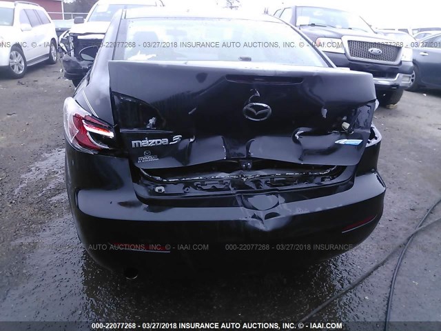 JM1BL1V84C1696302 - 2012 MAZDA 3 I BLACK photo 6