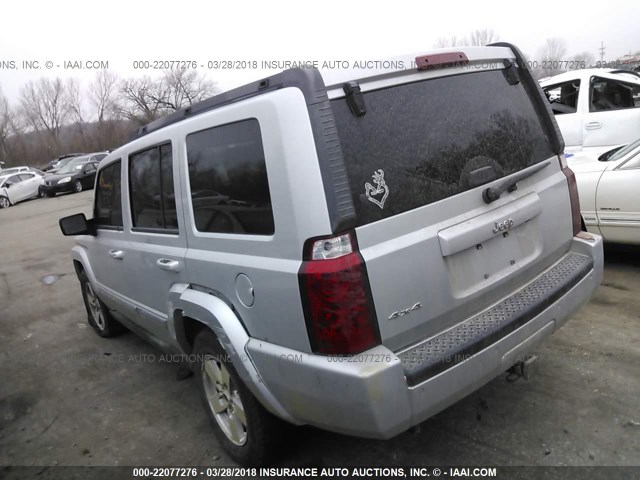 1J8HG48K06C273841 - 2006 JEEP COMMANDER SILVER photo 3