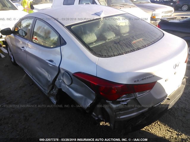 KMHDH4AE3CU336939 - 2012 HYUNDAI ELANTRA GLS/LIMITED SILVER photo 3