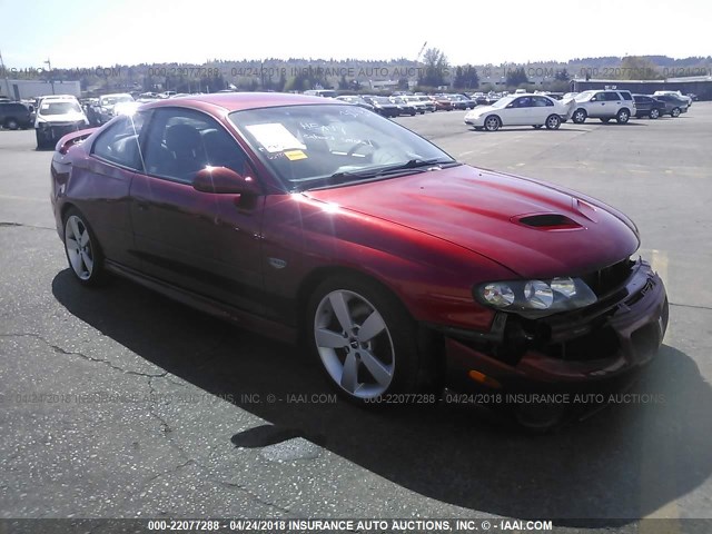 6G2VX12U96L812838 - 2006 PONTIAC GTO RED photo 1