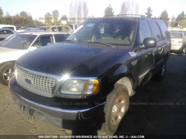 1FMRU1560YLC22798 - 2000 FORD EXPEDITION XLT შავი ფოტო 2