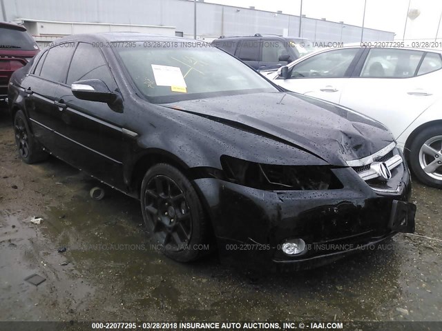 19UUA76538A002567 - 2008 ACURA TL TYPE S BLACK photo 1