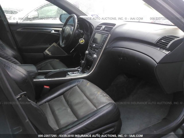 19UUA76538A002567 - 2008 ACURA TL TYPE S BLACK photo 5