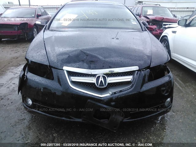 19UUA76538A002567 - 2008 ACURA TL TYPE S BLACK photo 6