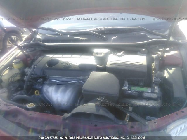 4T1BF3EK5BU643745 - 2011 TOYOTA CAMRY SE/LE/XLE Красный фото 10