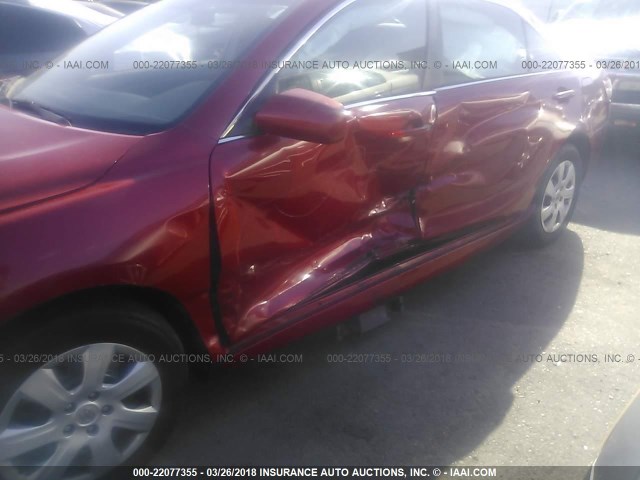 4T1BF3EK5BU643745 - 2011 TOYOTA CAMRY SE/LE/XLE Красный фото 6