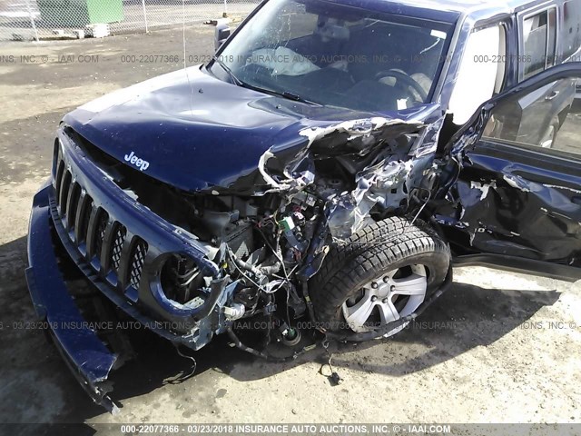 1C4NJRFBXFD417806 - 2015 JEEP PATRIOT LATITUDE BLUE photo 6