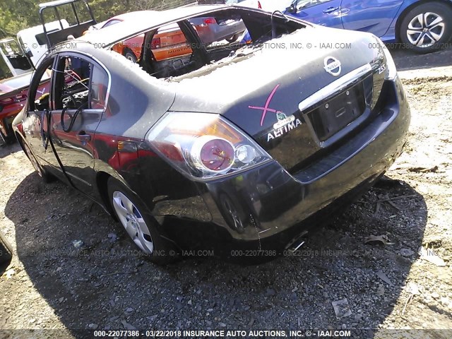 1N4AL21E78C168302 - 2008 NISSAN ALTIMA 2.5/2.5S BLACK photo 3