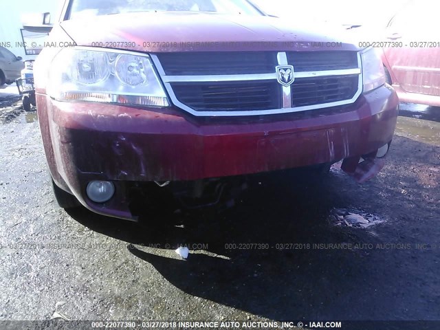 1B3LC56K68N688547 - 2008 DODGE AVENGER SXT RED photo 6