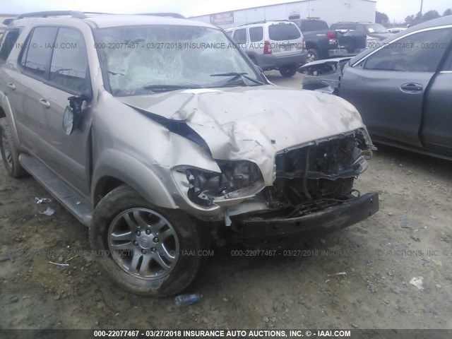 5TDZT38A75S239580 - 2005 TOYOTA SEQUOIA LIMITED GOLD photo 6