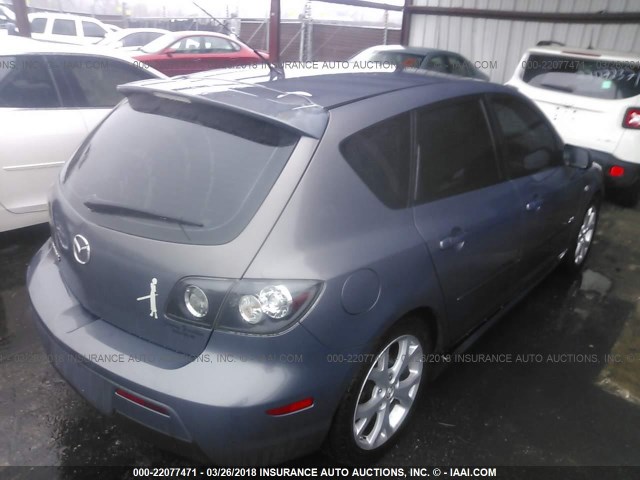 JM1BK343971615255 - 2007 MAZDA 3 HATCHBACK GRAY photo 4