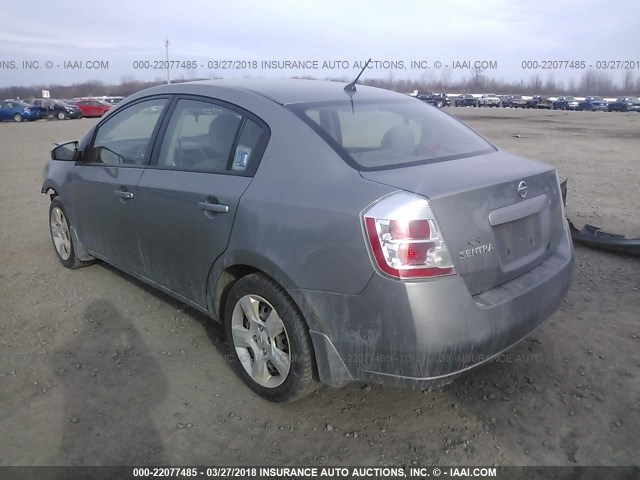 3N1AB61EX8L696394 - 2008 NISSAN SENTRA 2.0/2.0S/2.0SL GRAY photo 3