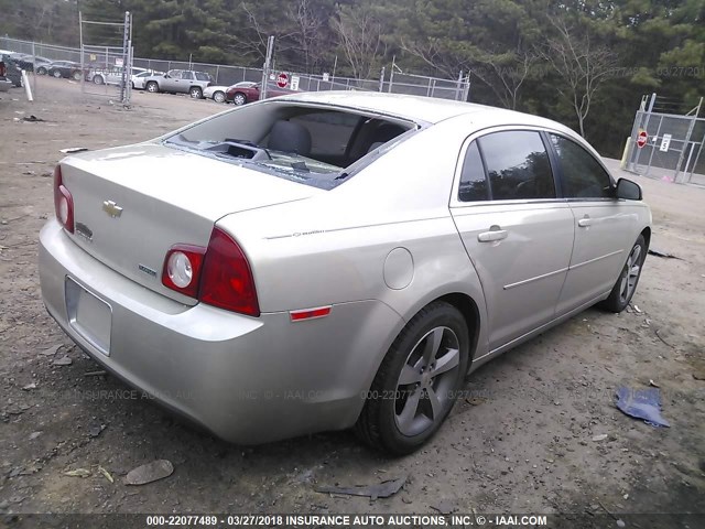 1G1ZC5EU6BF291930 - 2011 CHEVROLET MALIBU 1LT GOLD photo 4