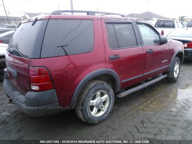 1FMZU72K84UA94853 - 2004 FORD EXPLORER XLS/XLS SPORT RED photo 4