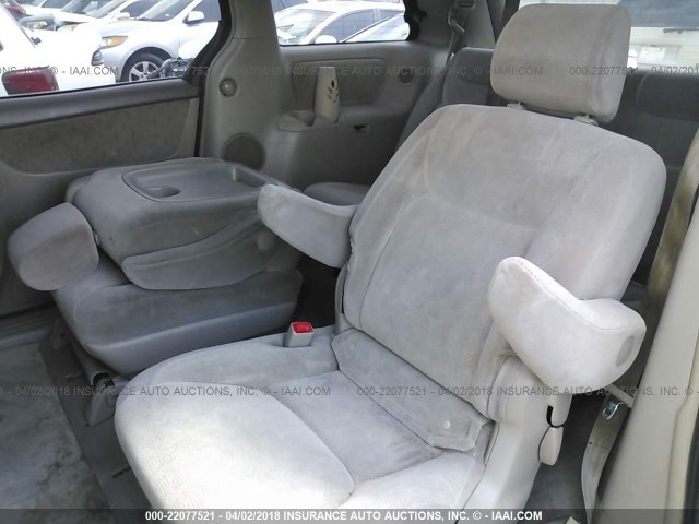 5TDZA22CX5S378368 - 2005 TOYOTA SIENNA XLE/XLE LIMITED GOLD photo 8