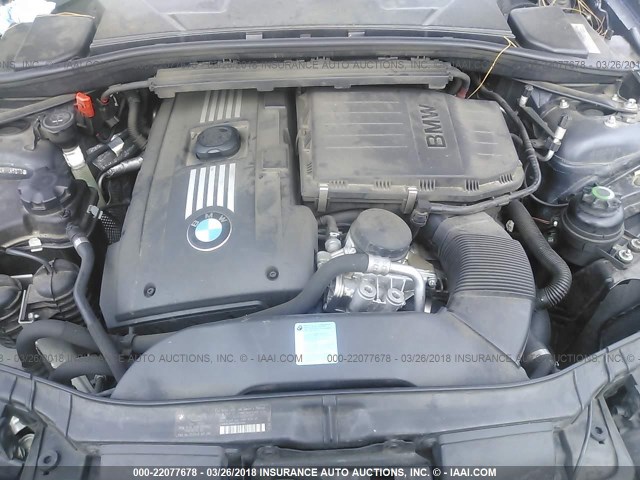 WBAUC73529VK95673 - 2009 BMW 135 I BLUE photo 10