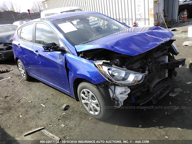 KMHCT5AE8DU120960 - 2013 HYUNDAI ACCENT GLS/GS BLUE photo 1