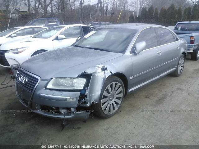 WAUML44EX6N025633 - 2006 AUDI A8 L QUATTRO GRAY photo 2