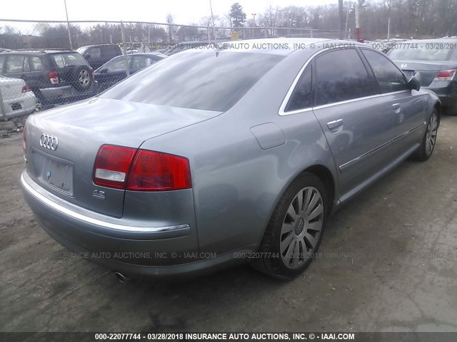 WAUML44EX6N025633 - 2006 AUDI A8 L QUATTRO GRAY photo 4