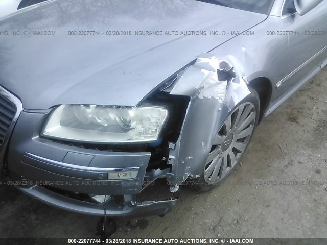 WAUML44EX6N025633 - 2006 AUDI A8 L QUATTRO GRAY photo 6