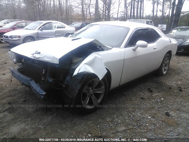 2C3CDYAG5DH736949 - 2013 DODGE CHALLENGER SXT WHITE photo 2