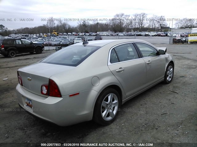 1G1ZB5E0XCF272802 - 2012 CHEVROLET MALIBU LS 香槟色 照片 4