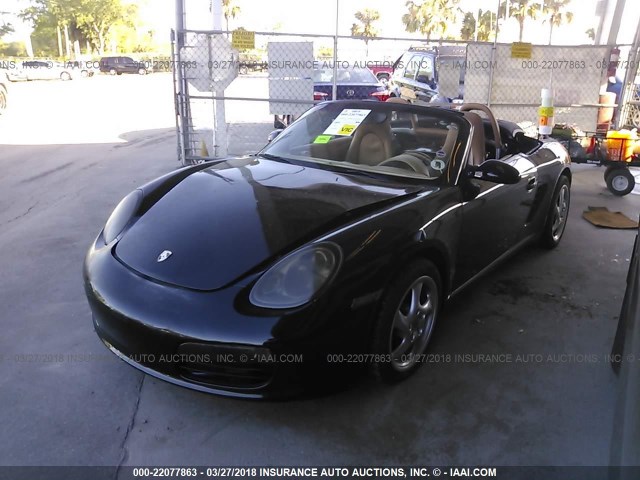 WP0CA298X8U712535 - 2008 PORSCHE BOXSTER BLACK photo 2