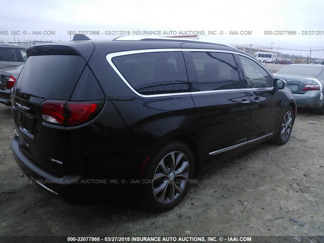 2C4RC1GG8HR744471 - 2017 CHRYSLER PACIFICA LIMITED BLACK photo 4