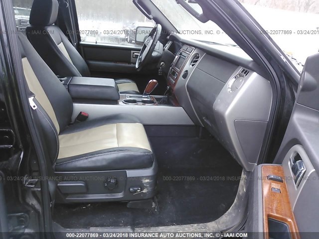 1FMFK18567LA36855 - 2007 FORD EXPEDITION EL EDDIE BAUER BLACK photo 5