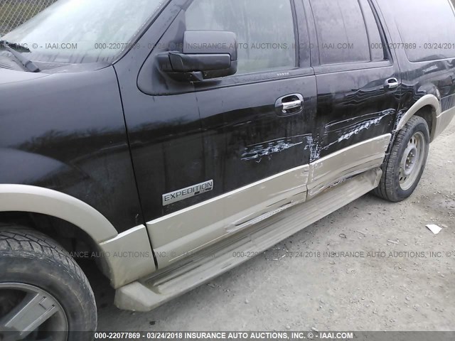 1FMFK18567LA36855 - 2007 FORD EXPEDITION EL EDDIE BAUER BLACK photo 6