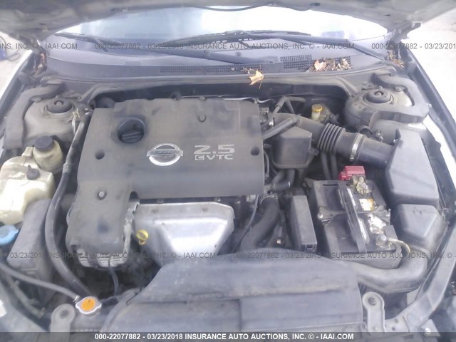 1N4AL11D46C130637 - 2006 NISSAN ALTIMA S/SL SILVER photo 10