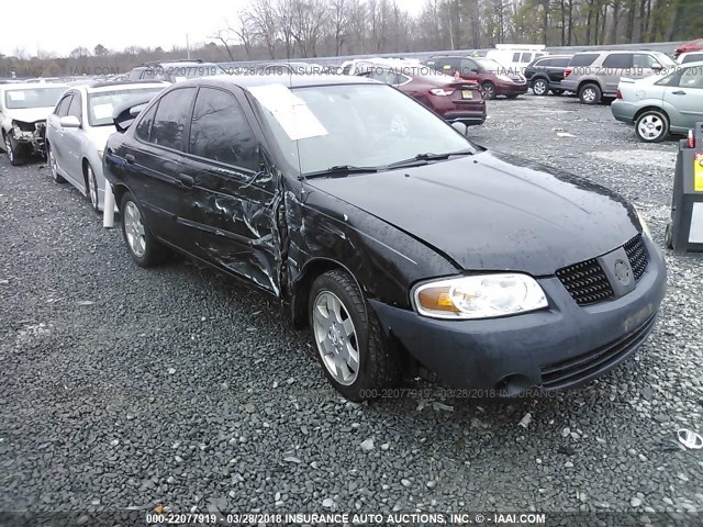 3N1CB51D56L630407 - 2006 NISSAN SENTRA 1.8/1.8S BLACK photo 1