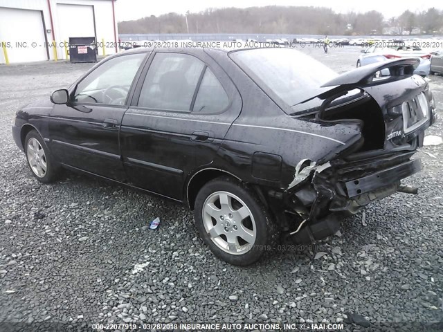 3N1CB51D56L630407 - 2006 NISSAN SENTRA 1.8/1.8S BLACK photo 3